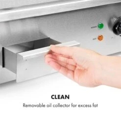 Grillmeile 3000G Elektrogrill 3000W Grillplatte 54,5x35cm Glatt -Gartendekorations Geschäft 10034447 yy 0007 logo Klarstein Grillmeile 3000G Pro Elektrogrill glatt