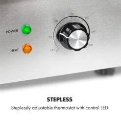 Grillmeile 3000GR Elektrogrill 3000W 54,5x35cm Glatt/geriffelt -Gartendekorations Geschäft 10034448 yy 0003 logo Klarstein Grillmeile 3000GR Pro Grill glatt geriffelt