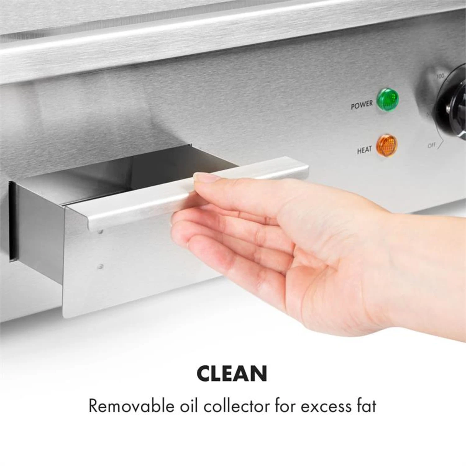 Grillmeile 3000GR Elektrogrill 3000W 54,5x35cm Glatt/geriffelt – Bild 7