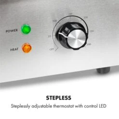 Grillmeile 3000R Elektrogrill 3000W Platte 54,5x35cm Geriffelt -Gartendekorations Geschäft 10034449 yy 0003 logo Klarstein Grillmeile 3000R Pro Grill geriffelt