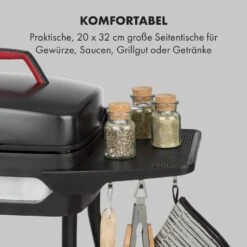 Gatsby Elektrogrill 2000W Antihaft-Grillfläche Seitentische Schwarz -Gartendekorations Geschäft 10034706 de 0003 logo