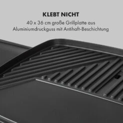 Gatsby Elektrogrill 2000W Antihaft-Grillfläche Seitentische Schwarz -Gartendekorations Geschäft 10034706 de 0004 logo