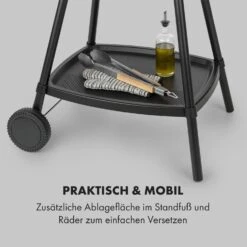 Gatsby Elektrogrill 2000W Antihaft-Grillfläche Seitentische Schwarz -Gartendekorations Geschäft 10034706 de 0007 logo