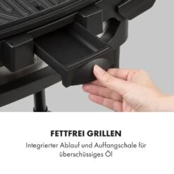Gatsby Elektrogrill 2000W Antihaft-Grillfläche Seitentische Schwarz -Gartendekorations Geschäft 10034706 de 0008 logo