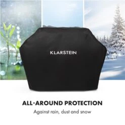 Tomahawk Wetterschutzhaube 600D Canvas 30/70% PE/PVC Schwarz 11 Tomahawk Wetterschutzhaube 600D Canvas 30/70% PE/PVC Schwarz -Gartendekorations Geschäft 10034713 yy 0005 logo Klarstein Tomahawk Wetterschutzhaube 140cm