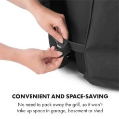 Tomahawk Wetterschutzhaube 600D Canvas 30/70% PE/PVC Schwarz 12 Tomahawk Wetterschutzhaube 600D Canvas 30/70% PE/PVC Schwarz -Gartendekorations Geschäft 10034713 yy 0006 logo Klarstein Tomahawk Wetterschutzhaube 140cm