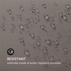 Flex-Shade L Sonnenschirm 130 X 180 Cm Polyester UV 50 Dunkelgrau -Gartendekorations Geschäft 10034726 yy 0004 logo Blumfeldt Flex Shade L Sonnenschirm 130x180 grau