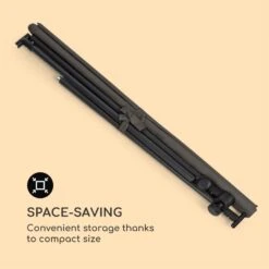 Flex-Shade L Sonnenschirm 130 X 180 Cm Polyester UV 50 Dunkelgrau -Gartendekorations Geschäft 10034726 yy 0006 logo Blumfeldt Flex Shade L Sonnenschirm 130x180 grau