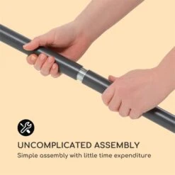 Flex-Shade L Sonnenschirm 130 X 180 Cm Polyester UV 50 Dunkelgrau -Gartendekorations Geschäft 10034726 yy 0008 logo Blumfeldt Flex Shade L Sonnenschirm 130x180 grau