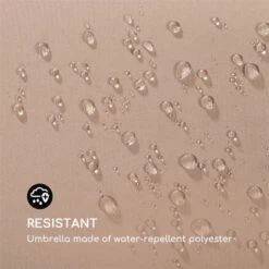 Flex-Shade L Sonnenschirm 130 X 180 Cm Polyester UV 50 Taupe -Gartendekorations Geschäft 10034727 yy 0004 logo Blumfeldt Flex Shade L Sonnenschirm 130x180 taupe