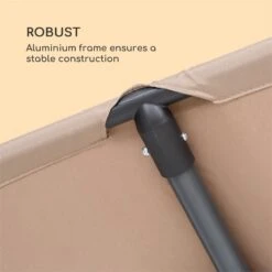 Flex-Shade XL Sonnenschirm 150 X 210 Cm Polyester UV 50 Taupe -Gartendekorations Geschäft 10034729 yy 0005 logo Blumfeldt Flex Shade XL Sonnenschirm 150x210 taupe