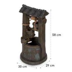 Speyer Kaskadenbrunnen Gartenbrunnen 4 Stufen Akku 2,8W Solar LED -Gartendekorations Geschäft 10034731 yy 0008 logo Blumfeldt Speyer Kaskadenbrunnen