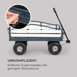 Ventura Handwagen Bollerwagen Schwerlast 300 Kg Wetterfest Stahl WPC -Gartendekorations Geschäft 10034736 de 0007 logo