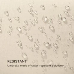 Twin Peaks Sonnenschirm Sonnenschutz 456 X 245 X 268 Cm Polyester -Gartendekorations Geschäft 10034740 yy 0006 logo Blumfeldt Twin Peaks Sonnenschirm creme