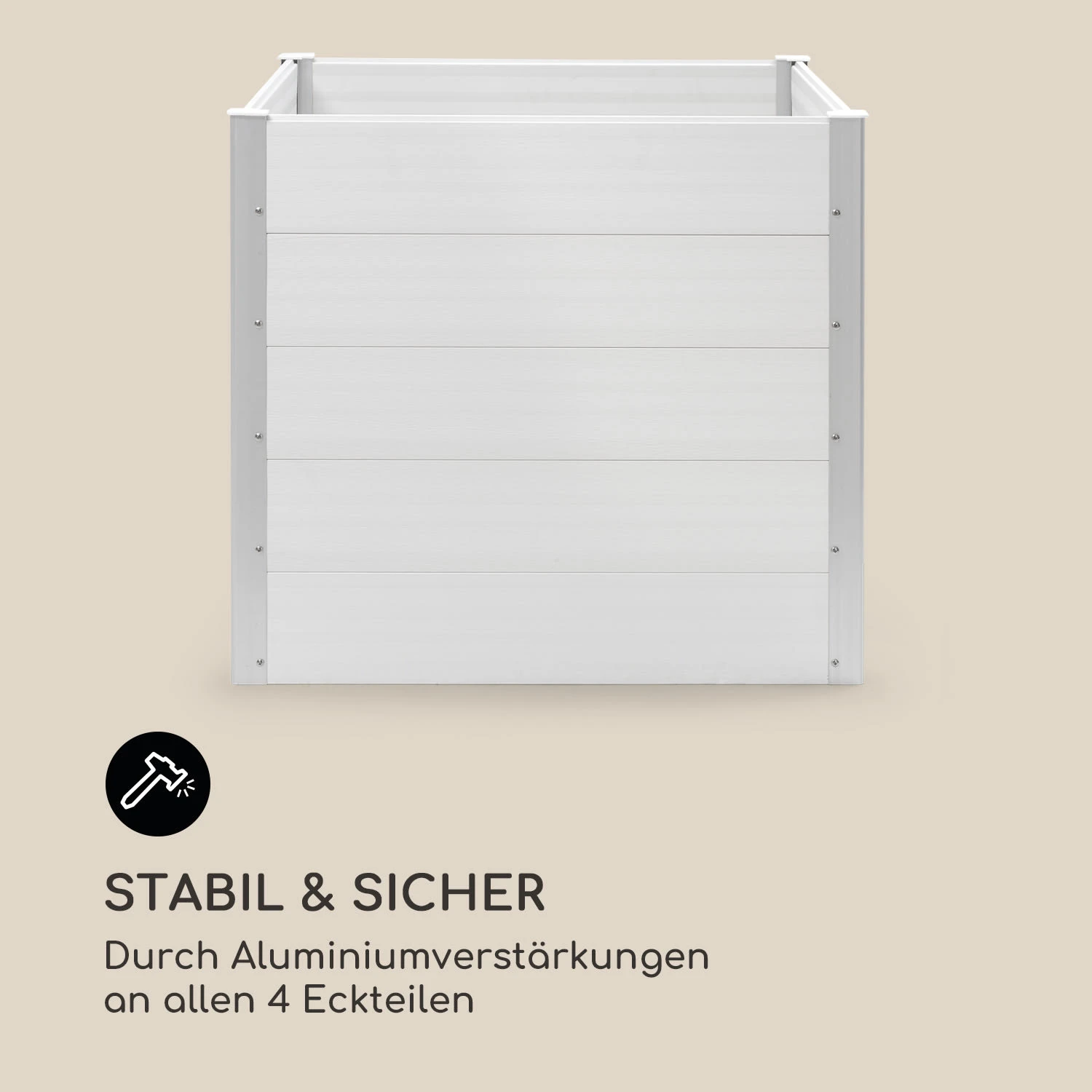 Nova Grow Gartenbeet 100 X 91 X 100 Cm WPC Holzoptik 8 Nova Grow Gartenbeet 100 X 91 X 100 Cm WPC Holzoptik – Bild 8