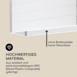 Nova Grow Gartenbeet 150 X 91 X 50 Cm WPC Holzoptik Weiß -Gartendekorations Geschäft 10034746 de 0004 logo