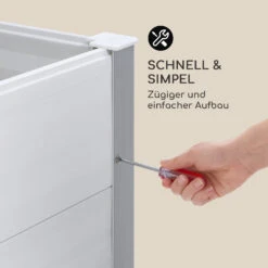 Nova Grow Gartenbeet 150 X 91 X 50 Cm WPC Holzoptik Weiß -Gartendekorations Geschäft 10034746 de 0006 logo