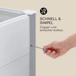 Nova Grow Gartenbeet 150 X 91 X 100 Cm WPC Holzoptik Weiß -Gartendekorations Geschäft 10034747 de 0006 logo