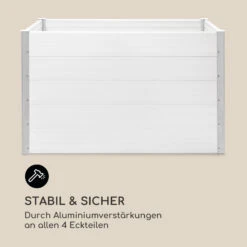 Nova Grow Gartenbeet 150 X 91 X 100 Cm WPC Holzoptik Weiß -Gartendekorations Geschäft 10034747 de 0008 logo