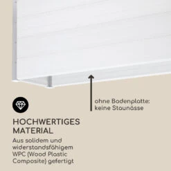 Nova Grow Gartenbeet 195 X 91 X 50 Cm WPC Holzoptik Weiß -Gartendekorations Geschäft 10034748 de 0004 logo