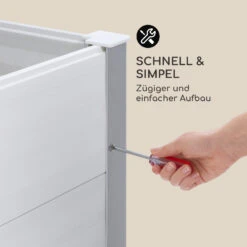 Nova Grow Gartenbeet 195 X 91 X 50 Cm WPC Holzoptik Weiß -Gartendekorations Geschäft 10034748 de 0006 logo