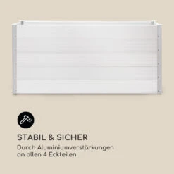 Nova Grow Gartenbeet 195 X 91 X 50 Cm WPC Holzoptik Weiß -Gartendekorations Geschäft 10034748 de 0008 logo