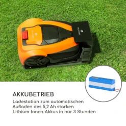 Garden Hero Rasenmähroboter 5,2 Ah Akkubetrieb Bis 1.200 M² Orange -Gartendekorations Geschäft 10034749 de 0007 logo