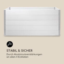 Nova Grow Gartenbeet 195 X 91 X 100 Cm WPC Holzoptik Weiß -Gartendekorations Geschäft 10034752 de 0008 logo