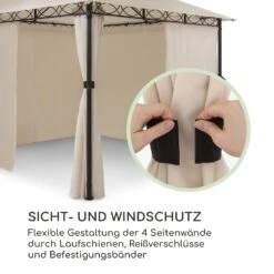 Mondo Gartenpavillon Partyzelt Gazebo 295x262x295 Stahl Polyester -Gartendekorations Geschäft 10034764 de 0003 logo
