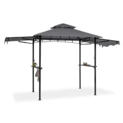 Steakhouse Wings Pavillon 244x260x152cm 160 G/m² PE Flammhemmend Stahl