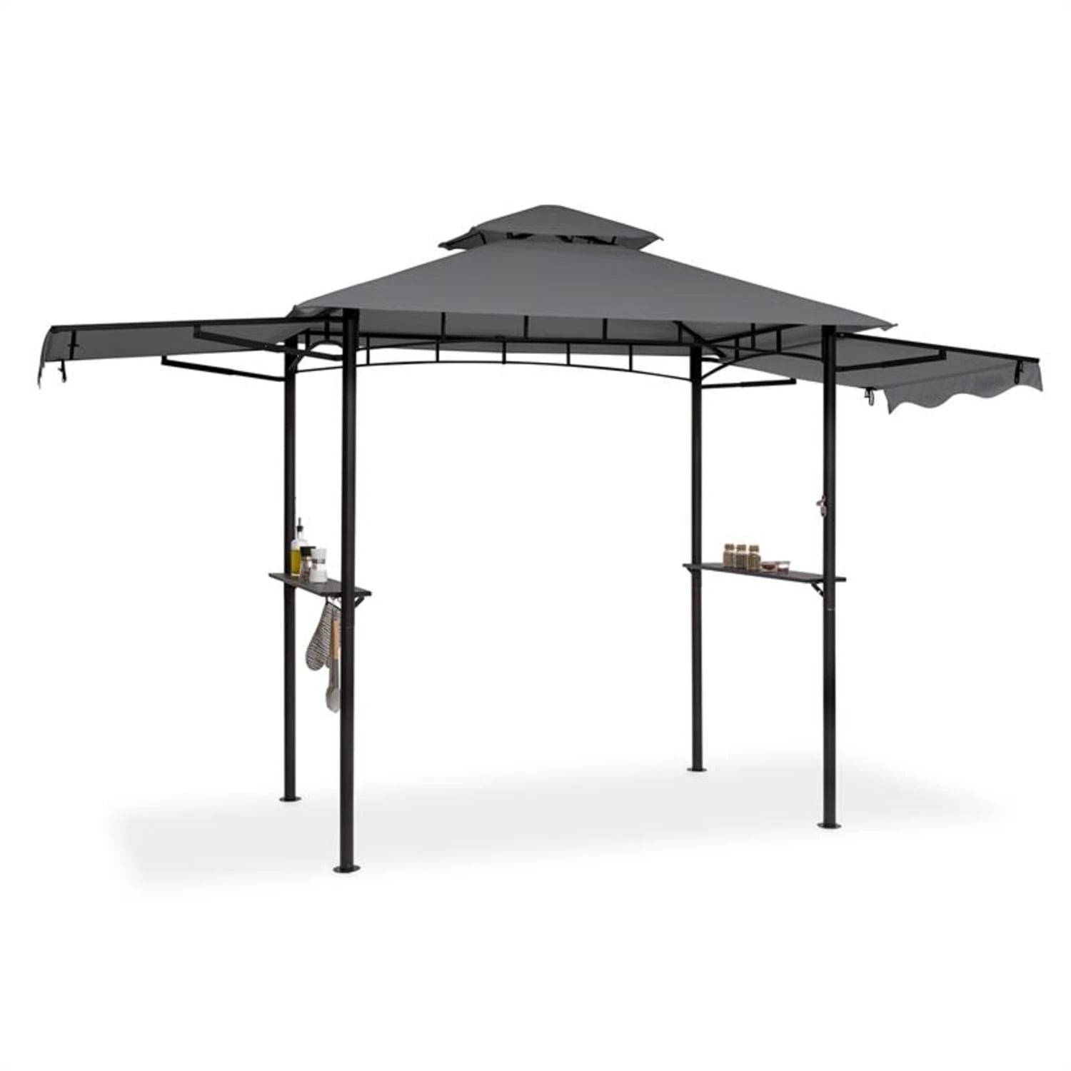 Steakhouse Wings Pavillon 244x260x152cm 160 G/m² PE Flammhemmend Stahl 1 Steakhouse Wings Pavillon 244x260x152cm 160 G/m² PE Flammhemmend Stahl