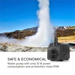 Riverrun Gartenbrunnen Zimmerbrunnen Indoor Outdoor 12W Pumpe LED-Ring -Gartendekorations Geschäft 10034777 yy 0008 logo Blumfeldt Riverrun Gartenbrunnen Zimmerbrunnen