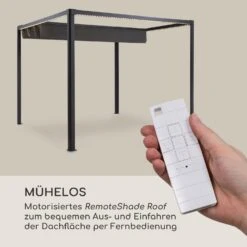 Pantheon RemoteShade Ambient Pavillon Motor-Dach 3x3m LED-Licht PE -Gartendekorations Geschäft 10034782 de 0003 logo