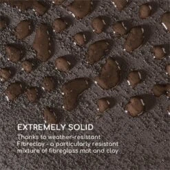 Solid Grow Rust Pflanzgefäß 80 X 38 X 38 Cm Fibreclay Rostfarben -Gartendekorations Geschäft 10034788 yy 0004 logo Blumfeldt Solid Grow Rust Pflanzgefaess 80x38x38cm