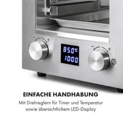Hannibal Hochtemperaturgrill Indoor 2.200W 850°C Edelstahl Silber -Gartendekorations Geschäft 10034803 de 0005 logo