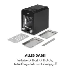 Hannibal Hochtemperaturgrill Indoor 2.200W 850°C Edelstahl Schwarz 16 Hannibal Hochtemperaturgrill Indoor 2.200W 850°C Edelstahl Schwarz -Gartendekorations Geschäft 10034804 de 0008 logo