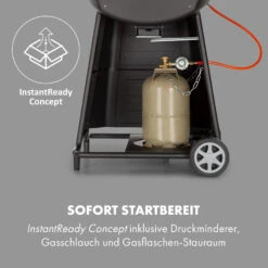 Vanquish Gasgrill 3 Edelstahlbrenner 3 X 3 KW 63,5 X 45 Cm Grillfläche -Gartendekorations Geschäft 10034805 de 0005 logo