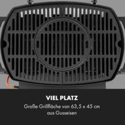 Vanquish Gasgrill 3 Edelstahlbrenner 3 X 3 KW 63,5 X 45 Cm Grillfläche -Gartendekorations Geschäft 10034805 de 0006 logo