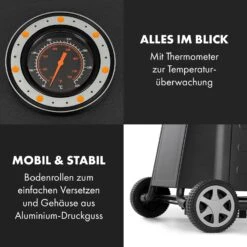 Vanquish Gasgrill 3 Edelstahlbrenner 3 X 3 KW 63,5 X 45 Cm Grillfläche -Gartendekorations Geschäft 10034805 de 0008 logo