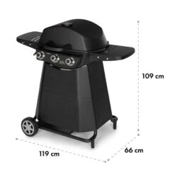 Vanquish Gasgrill 3 Edelstahlbrenner 3 X 3 KW 63,5 X 45 Cm Grillfläche -Gartendekorations Geschäft 10034805 yy 0009 logo Klarstein Vanquish Gasgrill schwarz