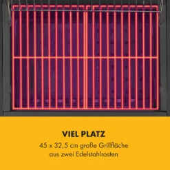 Meat Machine Holzkohlegrill BBQ 45x32,5cm Thermometer Bodenrollen -Gartendekorations Geschäft 10034819 de 0003 logo