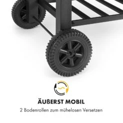 Meat Machine Holzkohlegrill BBQ 45x32,5cm Thermometer Bodenrollen -Gartendekorations Geschäft 10034819 de 0007 logo