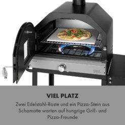 Pizzaiolo Pro Pizza-Gasgrill 76x143x66cm Schamottestein Stahl Mobil -Gartendekorations Geschäft 10034844 de 0003 logo