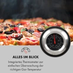 Pizzaiolo Pro Pizza-Gasgrill 76x143x66cm Schamottestein Stahl Mobil -Gartendekorations Geschäft 10034844 de 0006 logo