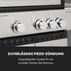 Valkyrie Gasgrill 3x3,2 + 2,9 KW Sichtfenster 54x42 Cm Grill Edelstahl -Gartendekorations Geschäft 10034845 de 0009 logo