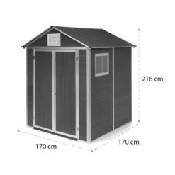 Schatzkammer Gartenschuppen UV-Schutz PVC Schloss Seitenfenster Grau 17 Schatzkammer Gartenschuppen UV-Schutz PVC Schloss Seitenfenster Grau -Gartendekorations Geschäft 10034925 yy 0009 logo blumfeldt Schatzkammer Gartenschuppen blau