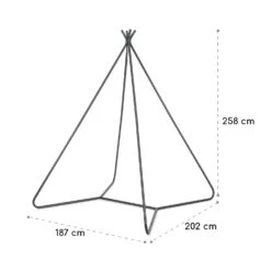 Ischia Rahmen 187 X 258 X 202 Cm (BxHxT) Stahl Grau -Gartendekorations Geschäft 10034958 yy 0007 logo blumfeldt Ischia Rahmen grau