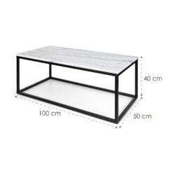 Volos T100 Couchtisch 100x40x50cm (BxHxT) Marmor Indoor & Outdoor -Gartendekorations Geschäft 10034967 yy 0008 logo White marble coffee table 100x50x40cm