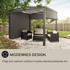Pantheon Cortina Solid Sky Pergola Vordach 3x3m Polycarbonat Vorhänge -Gartendekorations Geschäft 10034985 de 0006 usp