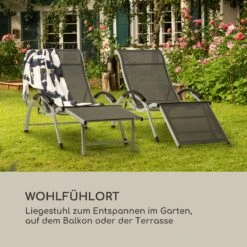 Sunnyvale Liegestuhl Mit Fußteil Aluminium 4-Stufen -Gartendekorations Geschäft 10035337 de 0006 logo
